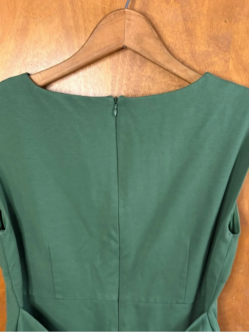 Boden Jessica Ponte Knit Green Tie Waist Sheath Dress 10 Work Office Career Mod - Picture 5 of 15